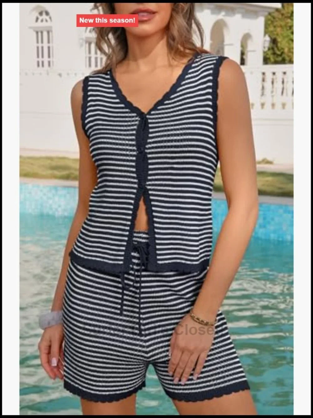 N/A striped knit